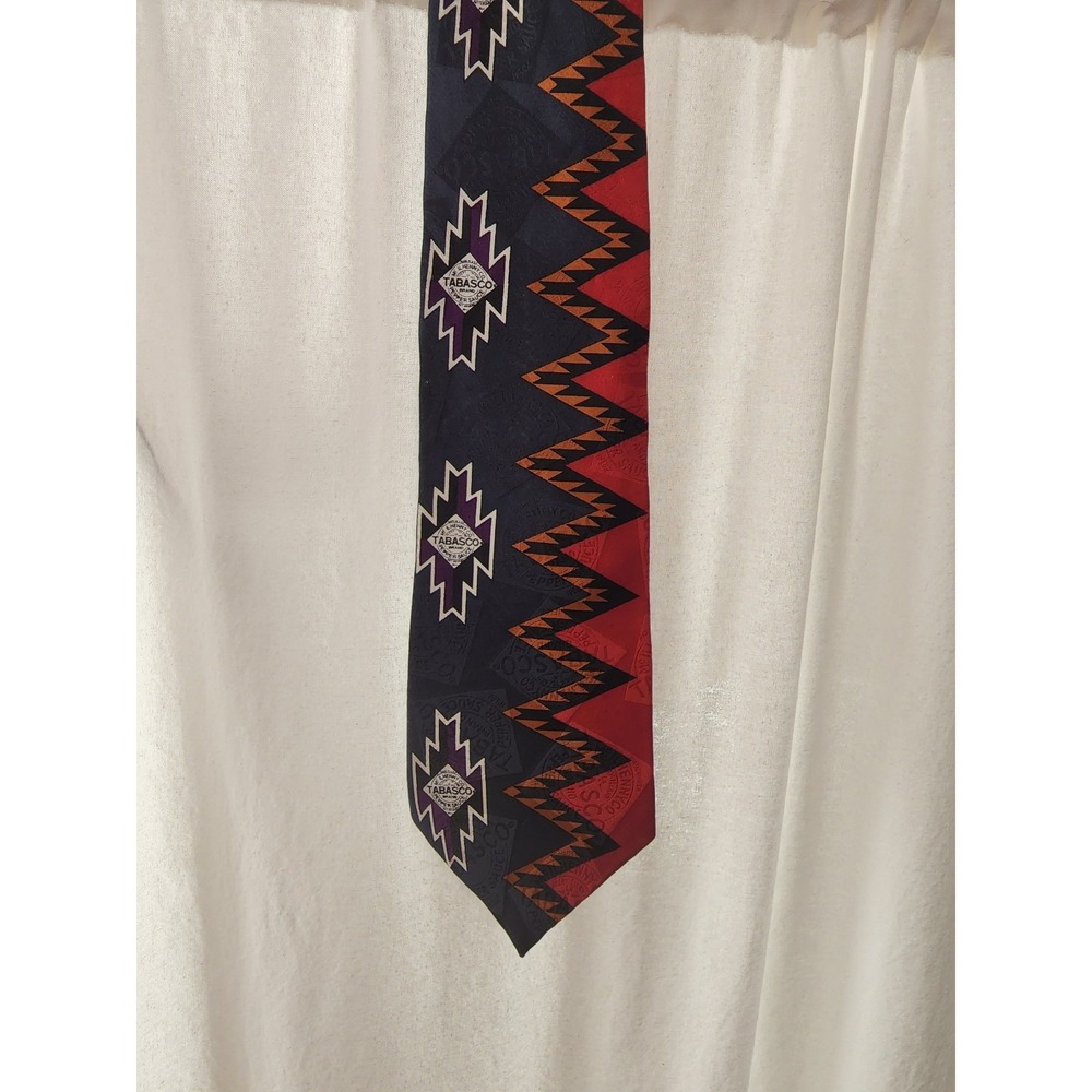 Tabasco‎ branded Aztec style men's tie